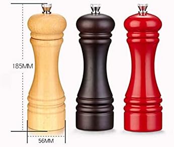 AttreX Wooden Salt Pepper Shaker Set 2 Pack