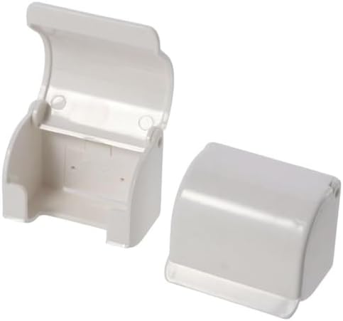 2 Pcs White Reusable Shower Razor Holder Storage Hook