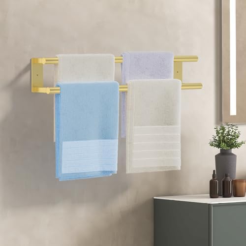 LUNLIDA 24in Double Towel Bar Stainless Steel 1
