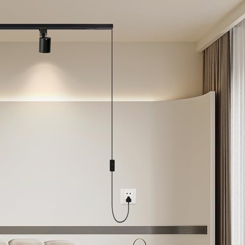 VANoopee H Track Lighting Rails Kit 8FT Black