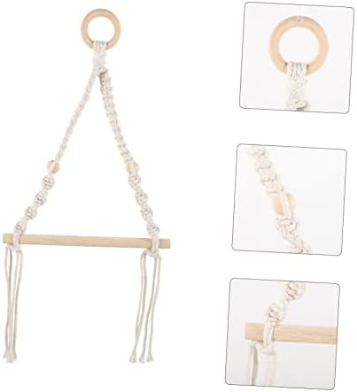 HOUDERCO Nautical Style Macrame Toilet Paper Holder