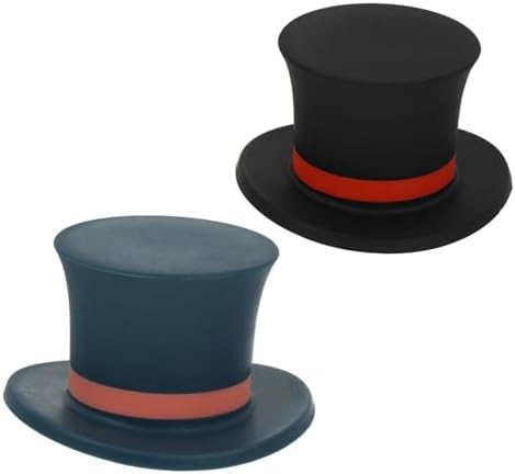 2pcs Hat-Shaped Cork Wine Stopper Set