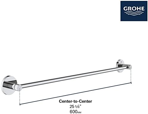 Grohe Essentials 2638-Inch Towel Bar Starlight Chrome