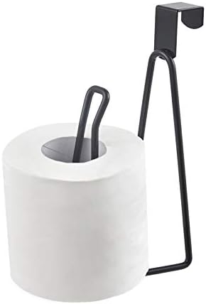 YININE Metal Toilet Paper Holder Stand - Black