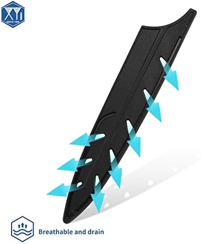 XYJ 2pcs Safety Knife Covers Black Sheath for 8 Slicing Knife