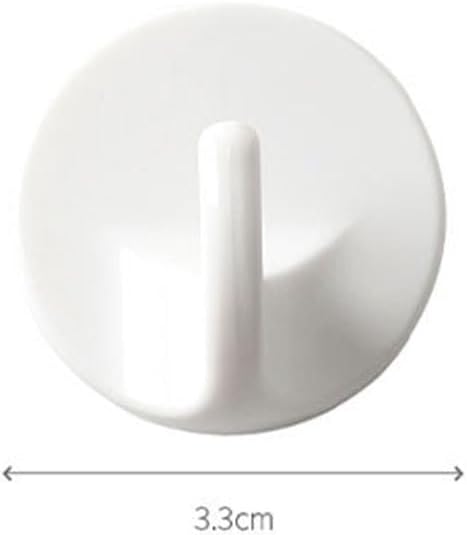 6Pcs Adhesive Wall Hooks for Bathroom Kitchen