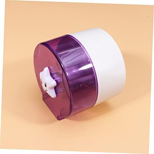 Alipis Purple Toilet Tissue Box with Translucent Visual Design