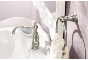 Moen Weymouth Bathroom Towel Ring Polished Nickel