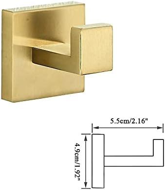 TYZK Brushed Gold Bathroom Hardware Set 1