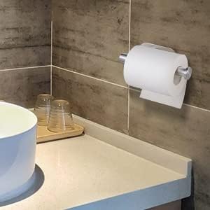YUET Toilet Roll Holder Self Adhesive Stainless Steel