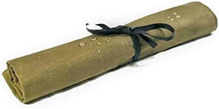 GramVine Chef Knife Roll Bag - Waxed Canvas Knife Holder Organizer