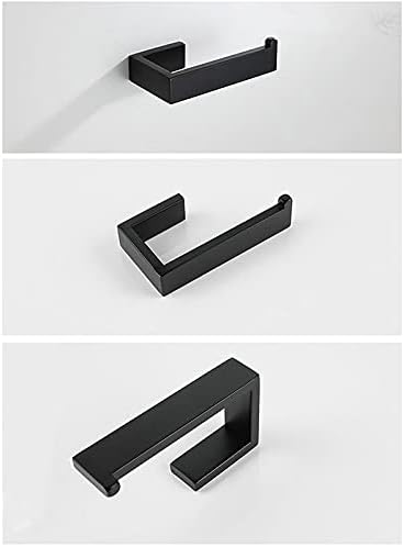 TYZK Black Stainless Steel Towel Holder Set