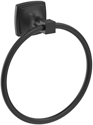 Amerock BH36092MB Matte Black Towel Ring 1