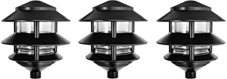 RAB Lighting LL322B 3 Tier Lawn Light Pack of 3 1