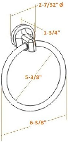 Design House 558155 Alta Bay Towel Ring Brushed Nickel 1