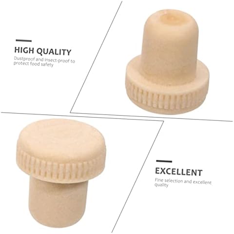 SHOWERORO 20pcs Cork Wine Stopper Labels Decanter Plug Set