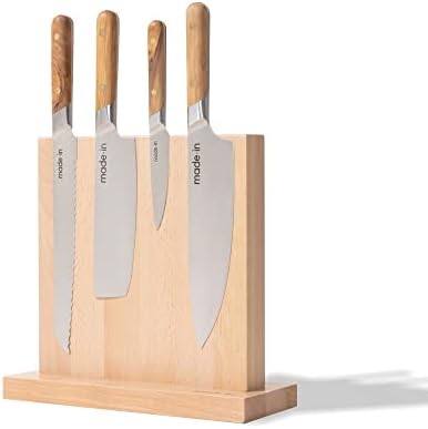 Made In Magnetic Knife Block - Italian Beechwood