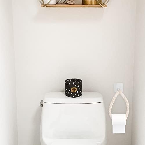 FOYTOKI Hanging Toilet Paper Holder with Rope Wall Mount