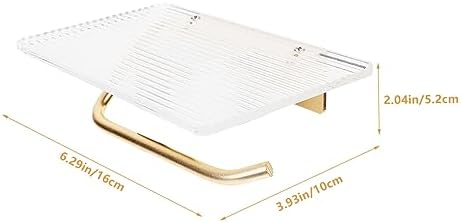 Jojofuny Wall Mounted Toilet Paper Holder with Shelf 1