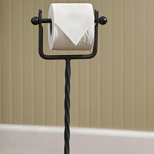 Park Designs Black Standing Toilet Tissue Holder 23 Inch