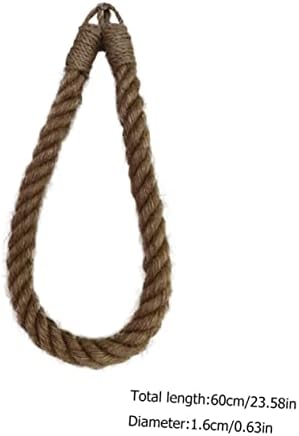 FIXOSHEE Retro Hanging Toilet Paper Holder with Rope Design