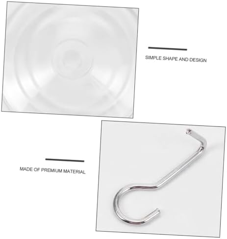 Unomor 8pcs Heavy Duty Suction Cup Hooks for Bathroom Kitchen