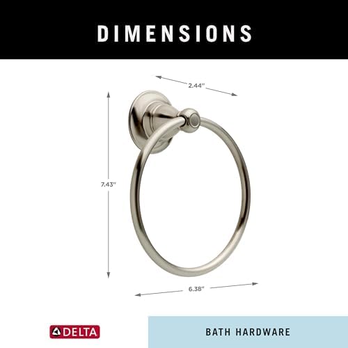 Delta Porter Hand Towel Holder Brushed Nickel 1