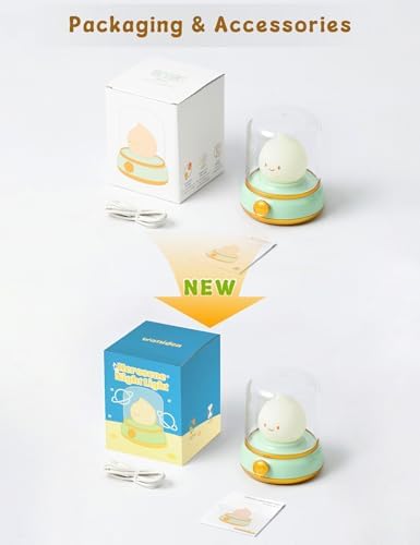 WANIDEA Cute Chibi Flame Lamp Retro Night Light Rechargeable Decor
