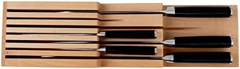 Shun Drawer Knife Tray with 7 Slots and Honing Steel Space 1
