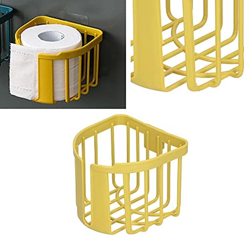 Jwthee Yellow Toilet Paper Holder with Drainage and Ventilation