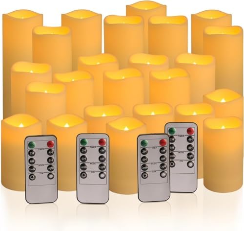 24-Pack LED Flameless Candles with Remote Control 1