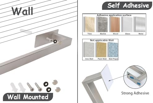 Vanloory Bathroom Towel Bar No Drilling