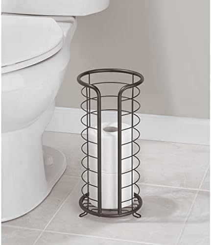 mDesign Bronze Toilet Paper Holder for 3 Rolls