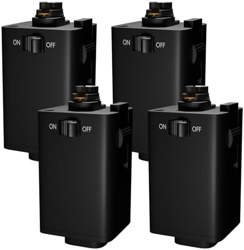 OHLECTRIC Pendant Track Adapter Set of 4 Black