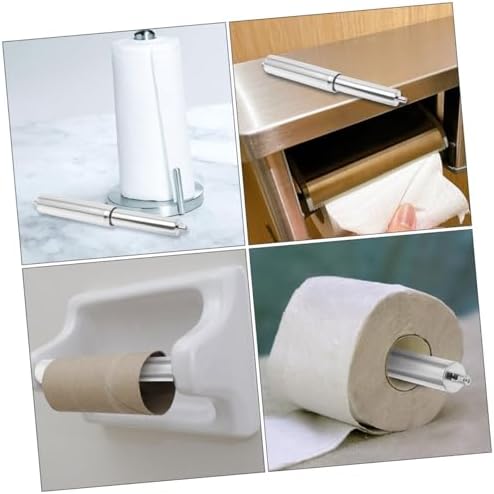 VILLCASE 5Pcs Spring Loaded Toilet Paper Holder Rollers Replacement 1