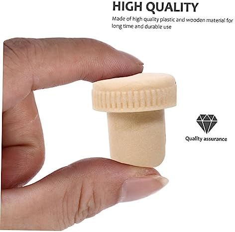 SHOWERORO 20pcs Cork Wine Stopper Labels Decanter Plug Set