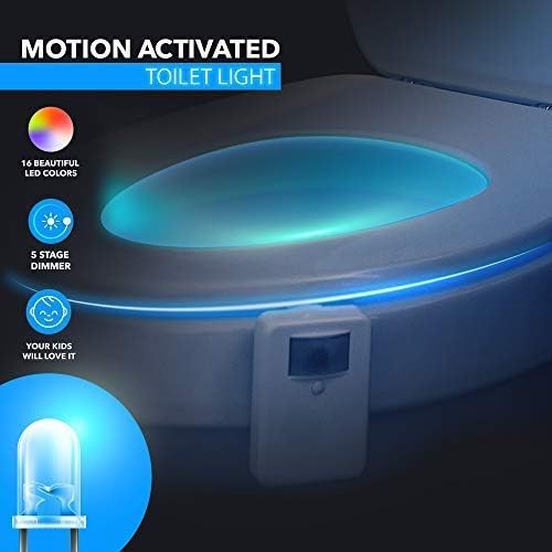 Chunace Toilet Bowl Night Light with 16 Colors