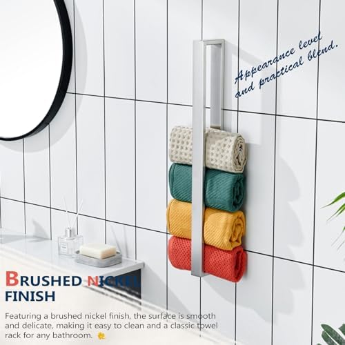 KOKOSIRI 24-Inch Brushed Nickel Towel Bar Holder