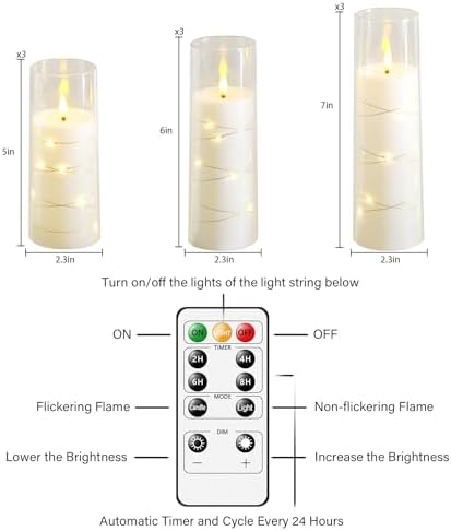 Nimiko Flameless LED Candles with Remote Control