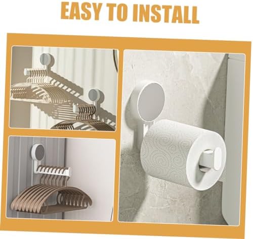 Tofficu Wall Mounted Toilet Paper Holder Durable Space Saving Storage Rack