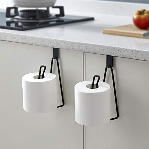 YININE Metal Toilet Paper Holder Stand - Black