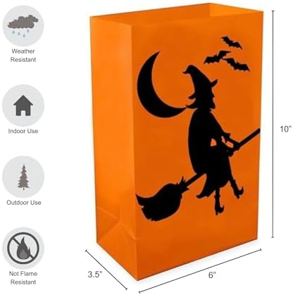 LumaBase Witch Luminaria Kit with Timer - 6 Pieces