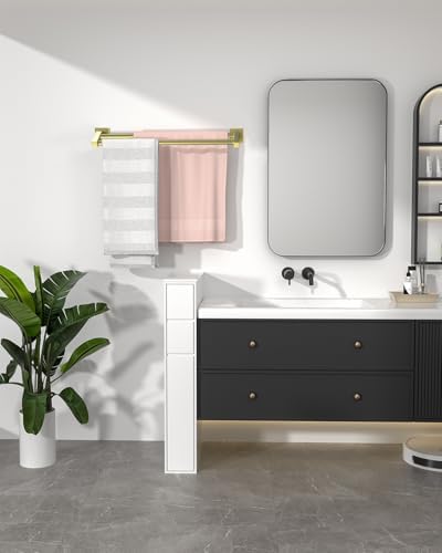 Alise Premium Double Towel Bars with Brushed Gold Finish