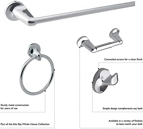 Design House 558155 Alta Bay Towel Ring Brushed Nickel 1