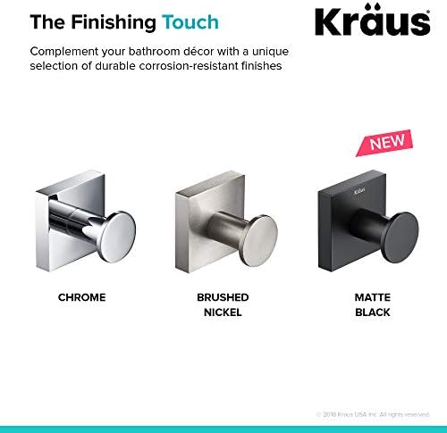 Kraus Ventus Robe Hook Chrome Finish KEA-17701CH