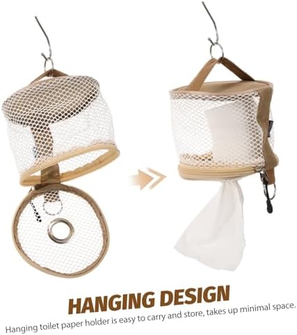 Mobestech Portable Toilet Paper Holder Bag for Camping and Car Use