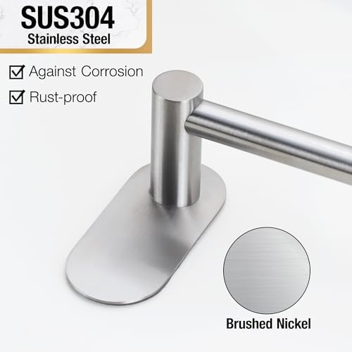 HITSLAM 30 Inch Self Adhesive Towel Bar No Drilling