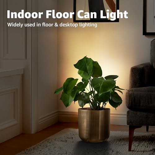 SUNVIE 2 Pack Floor Can Light Accent Lights with GU10 Bulbs