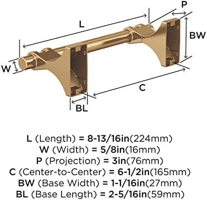 Amerock BH36051CZ Champagne Bronze Toilet Paper Holder