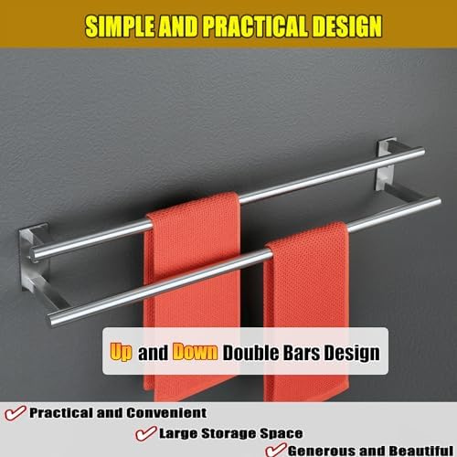 Alise Double Towel Bar 32 Inch Stainless Steel 1